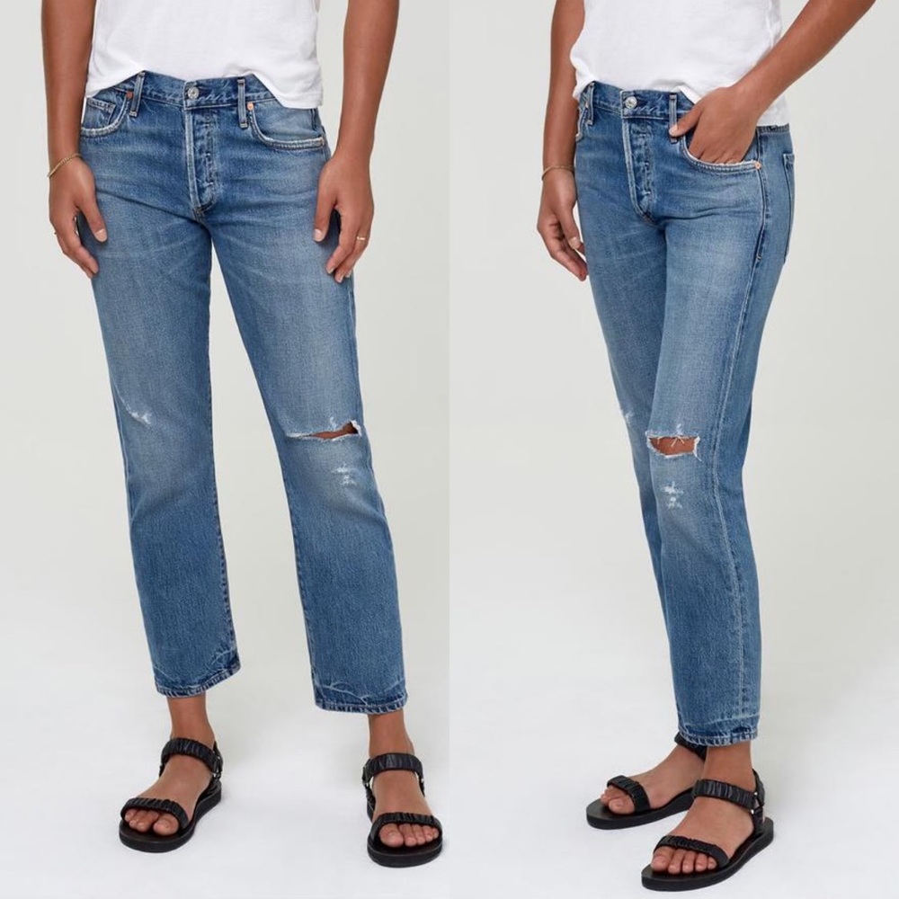 Citizens of Humanity Agnes Crop Mid Slim Straight